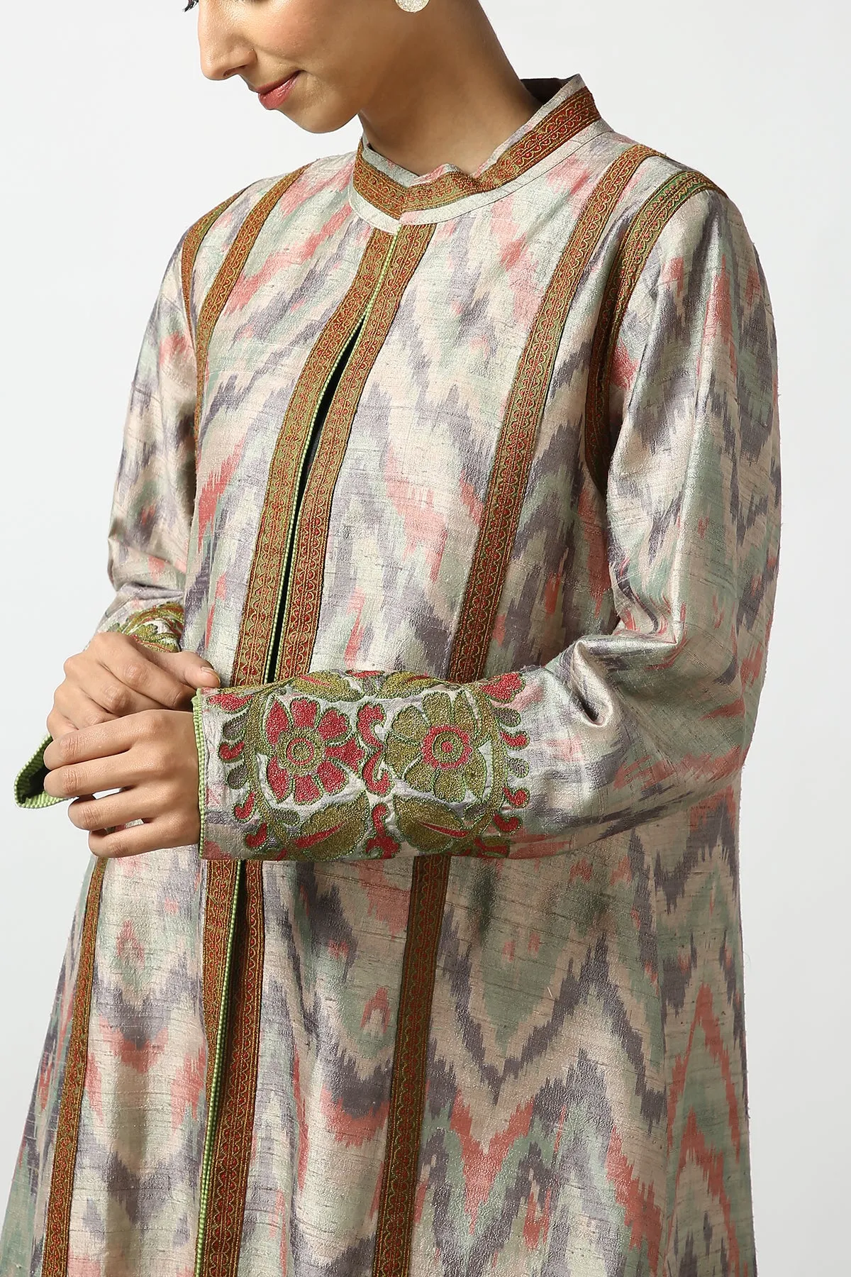 Ikat Long Coat