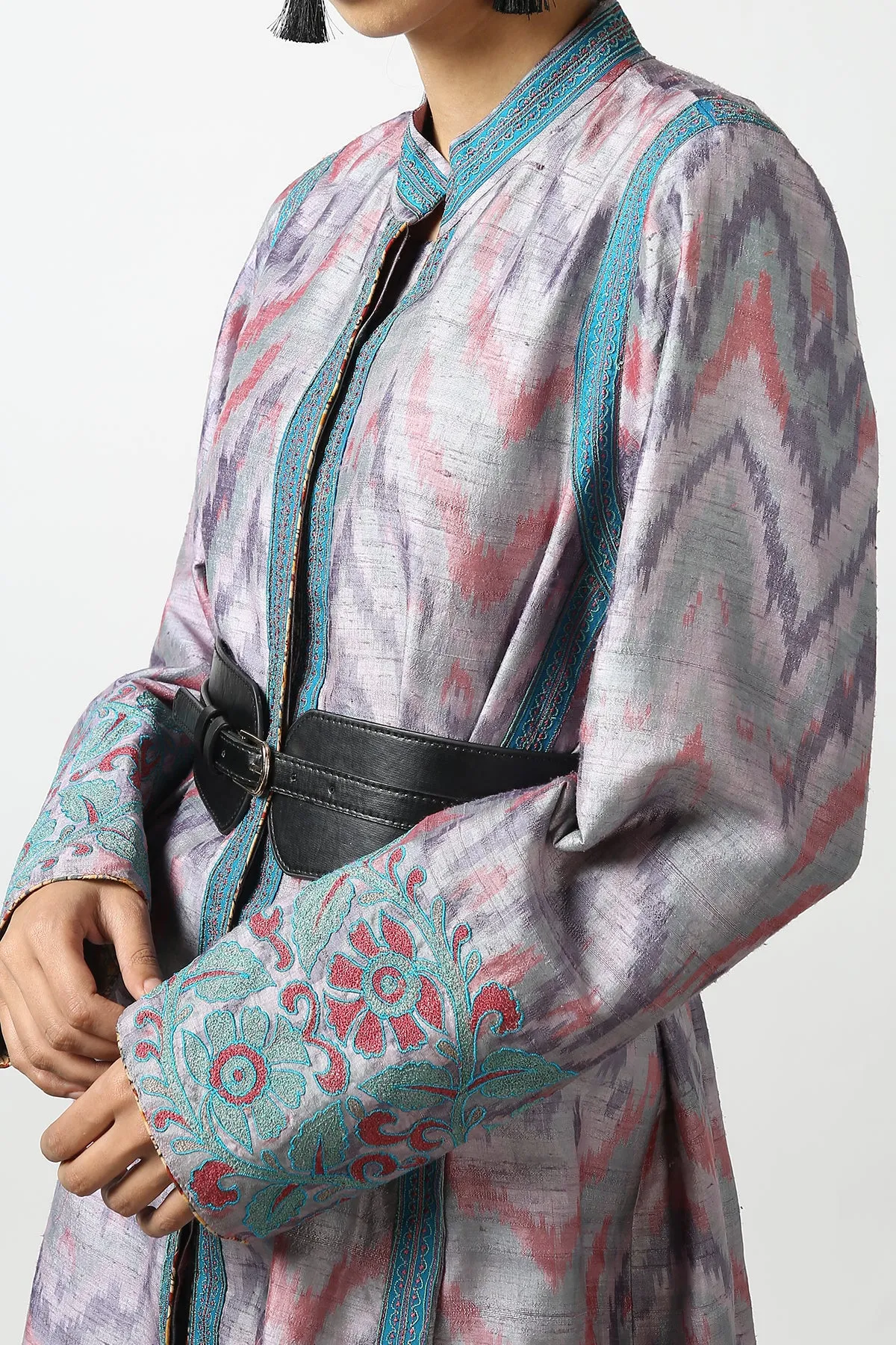 Ikat Long Coat