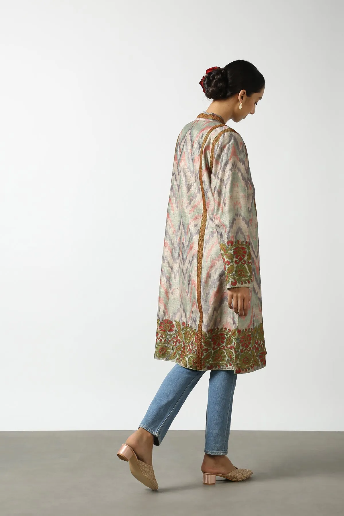 Ikat Long Coat