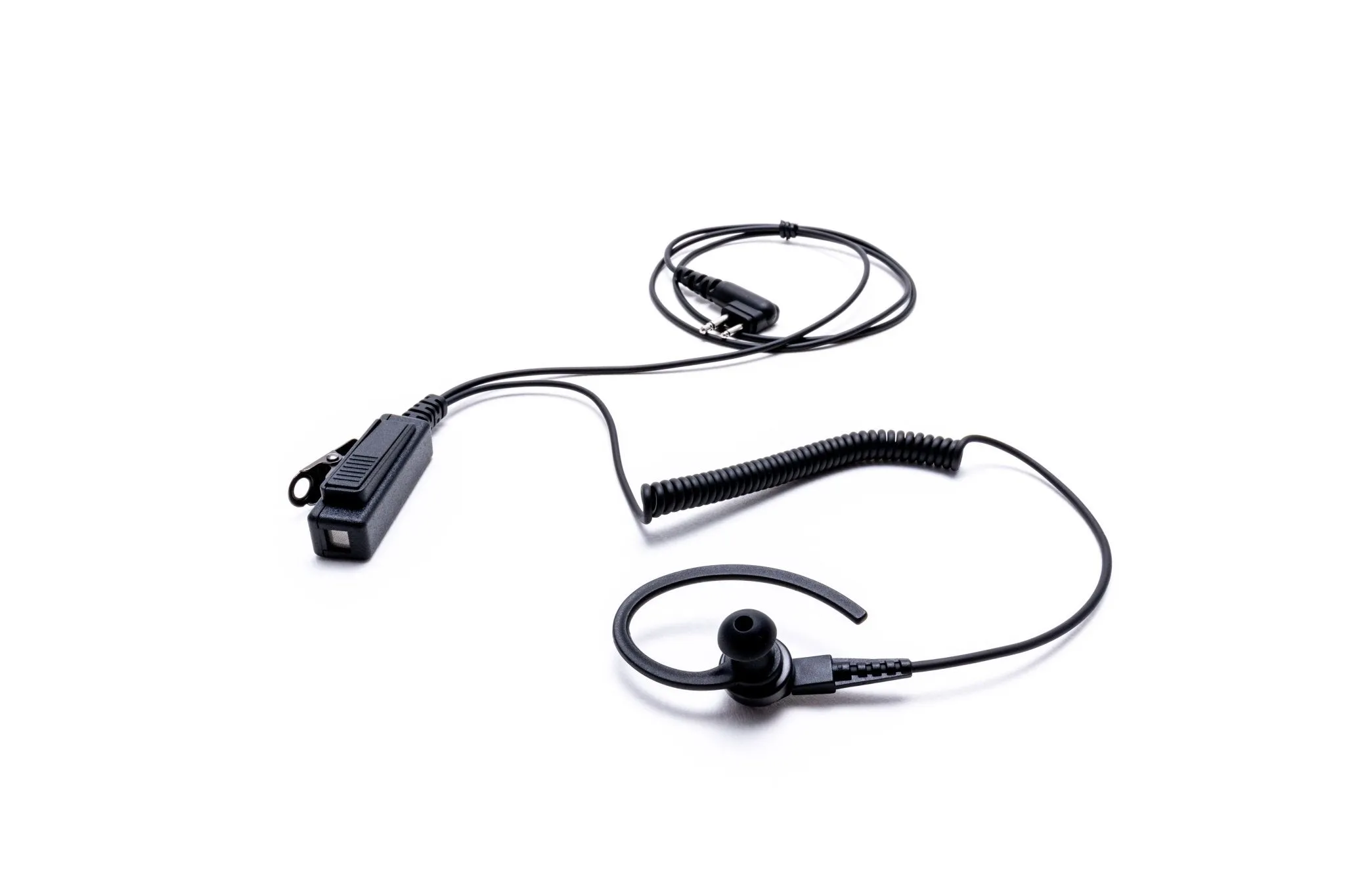 Impact Platinum Series 1-Wire Surveillance Kit for Two-Way Radio with Ear Hook w/ In-Ear Bud VY1A-P1W-EH4