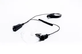 Impact Platinum Series 1-Wire Surveillance Kit for Two-Way Radio with Quick Disconnect Acoustic Tube I2-P1W-AT1