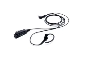 Impact Platinum Series 2-Wire Surveillance Kit for Two-Way Radio with Ear Hook w/ In-Ear Bud M1-P2W-EH4