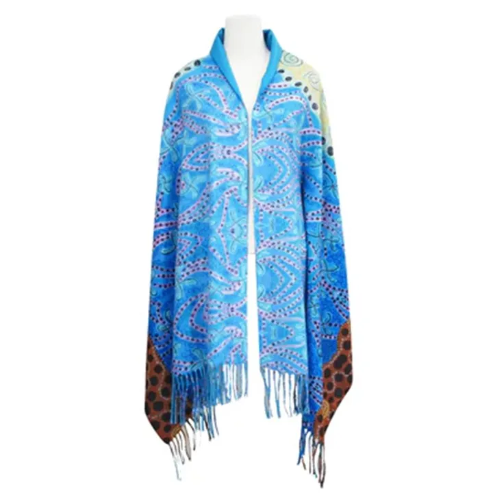 Indigenous Artist Collection: Eco Shawl: Dancing Women by Leah Dorian