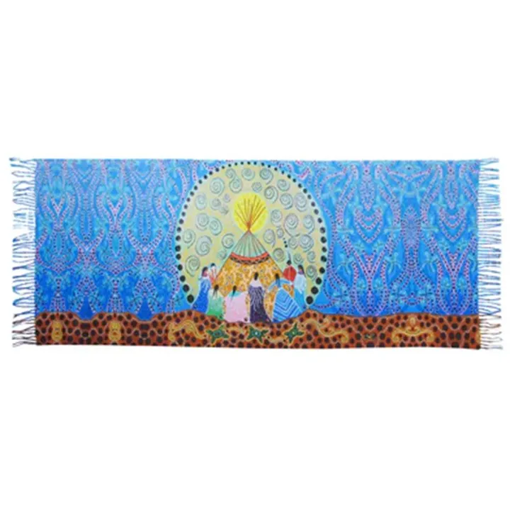 Indigenous Artist Collection: Eco Shawl: Dancing Women by Leah Dorian