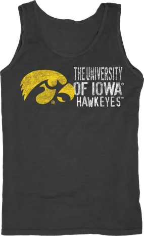 Iowa Hawkeyes Blue 84 Black 100% Cotton Sleeveless Tank Top