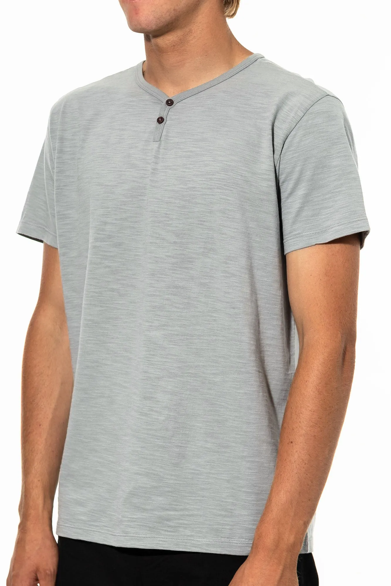 Katin Folk Henley - Grey Green