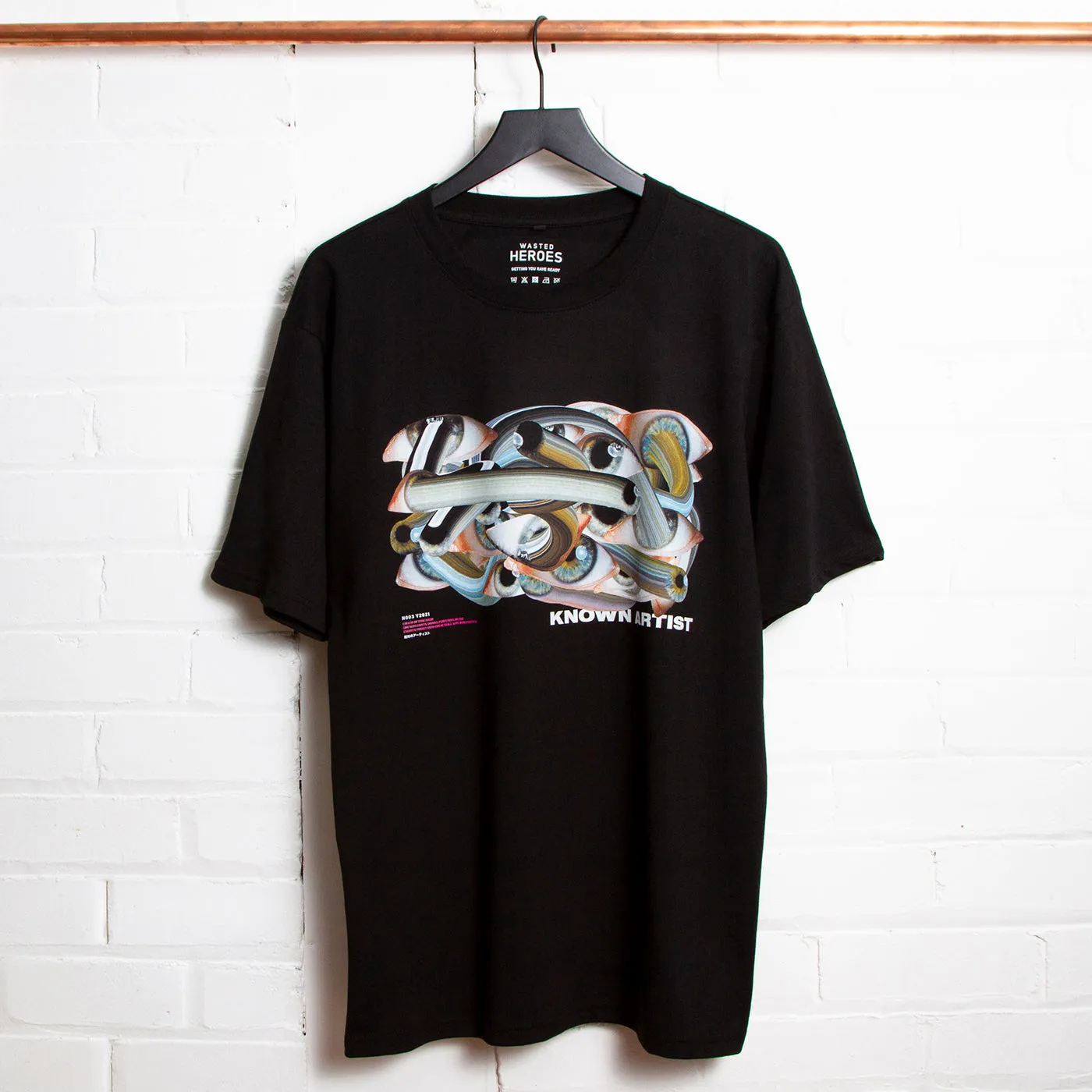 Known Artist 003 Front Print - Tshirt - Black