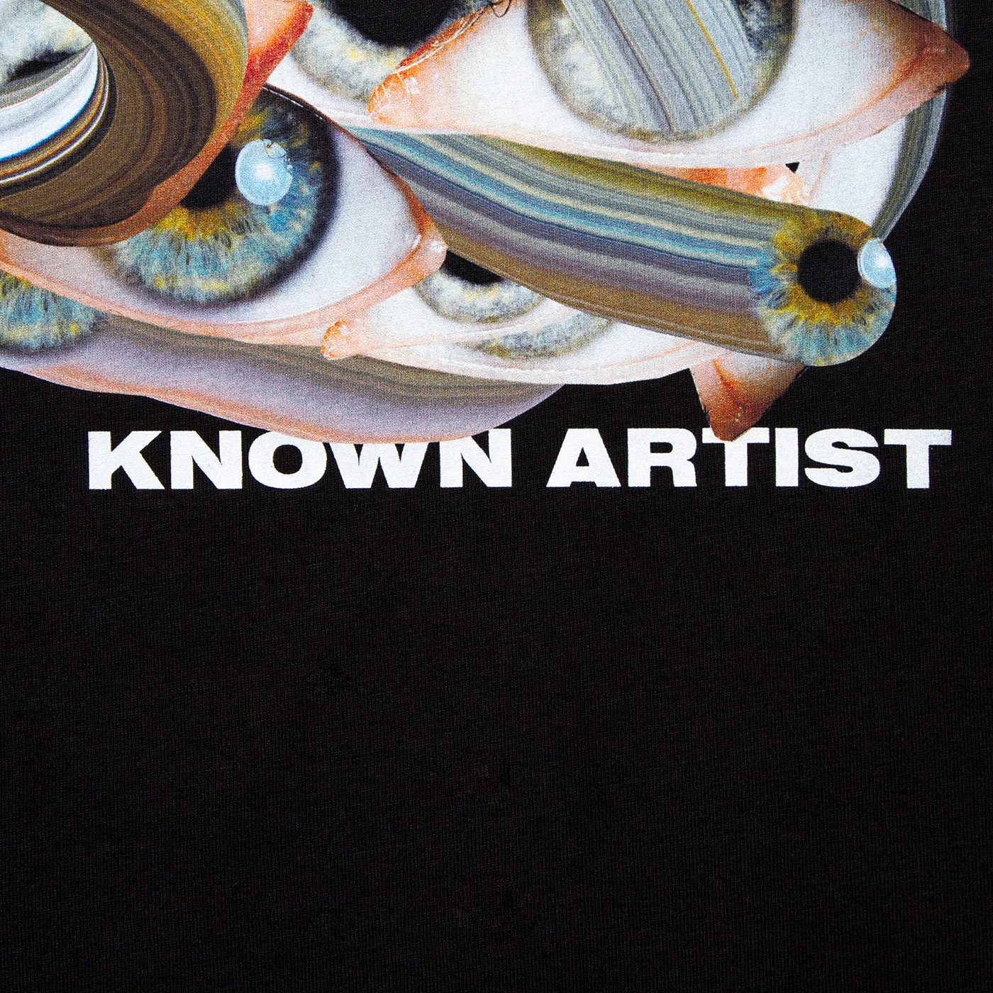 Known Artist 003 Front Print - Tshirt - Black