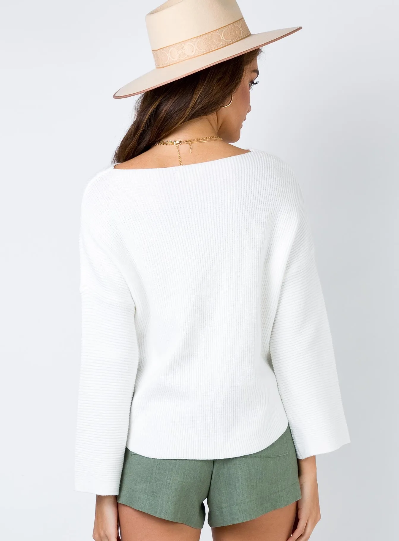 Laneway Long Sleeve Top Cream