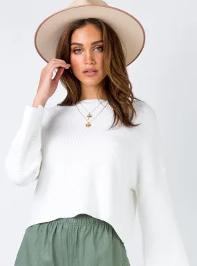 Laneway Long Sleeve Top Cream