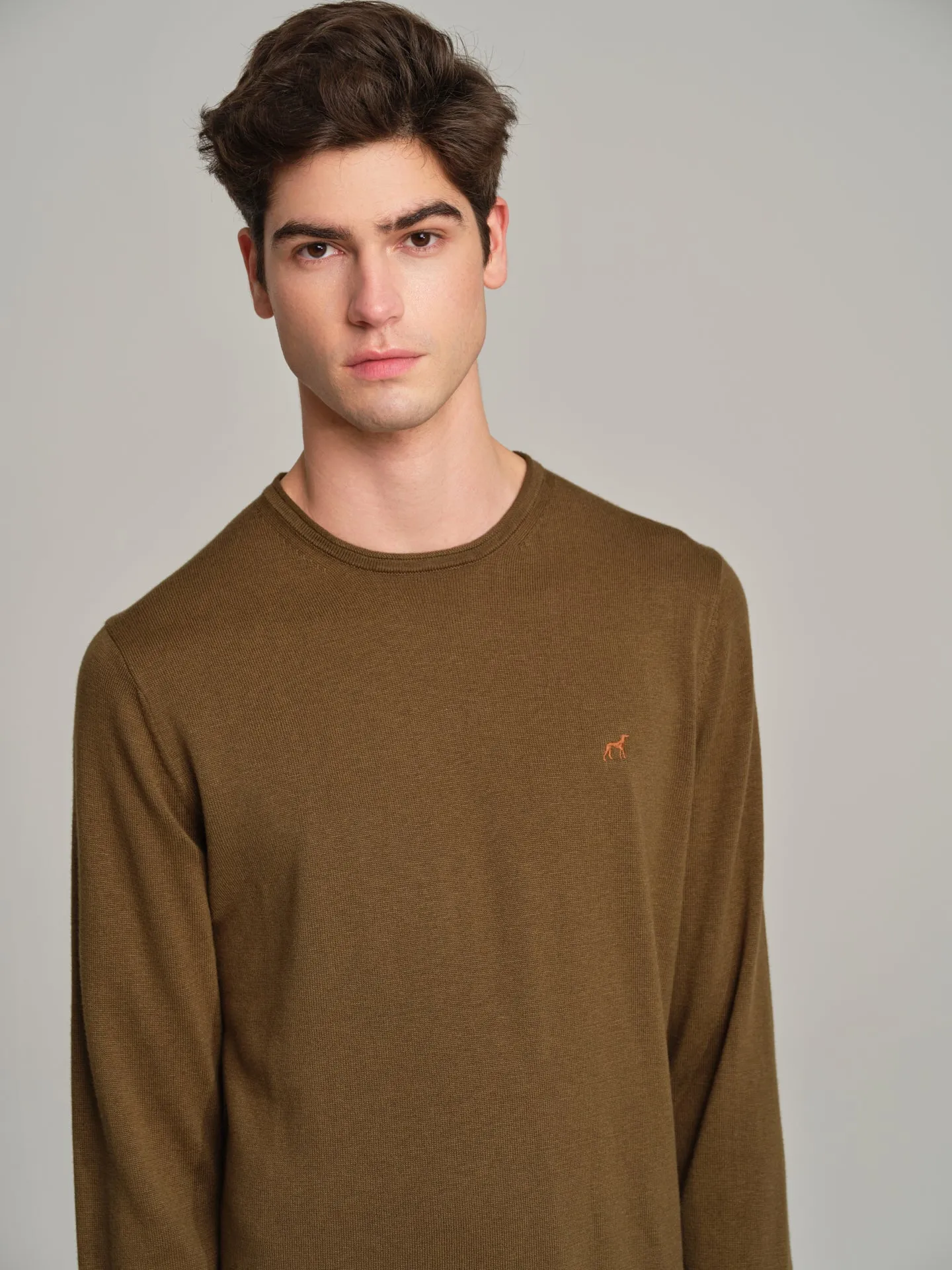 Long sleeve crew neck sweater