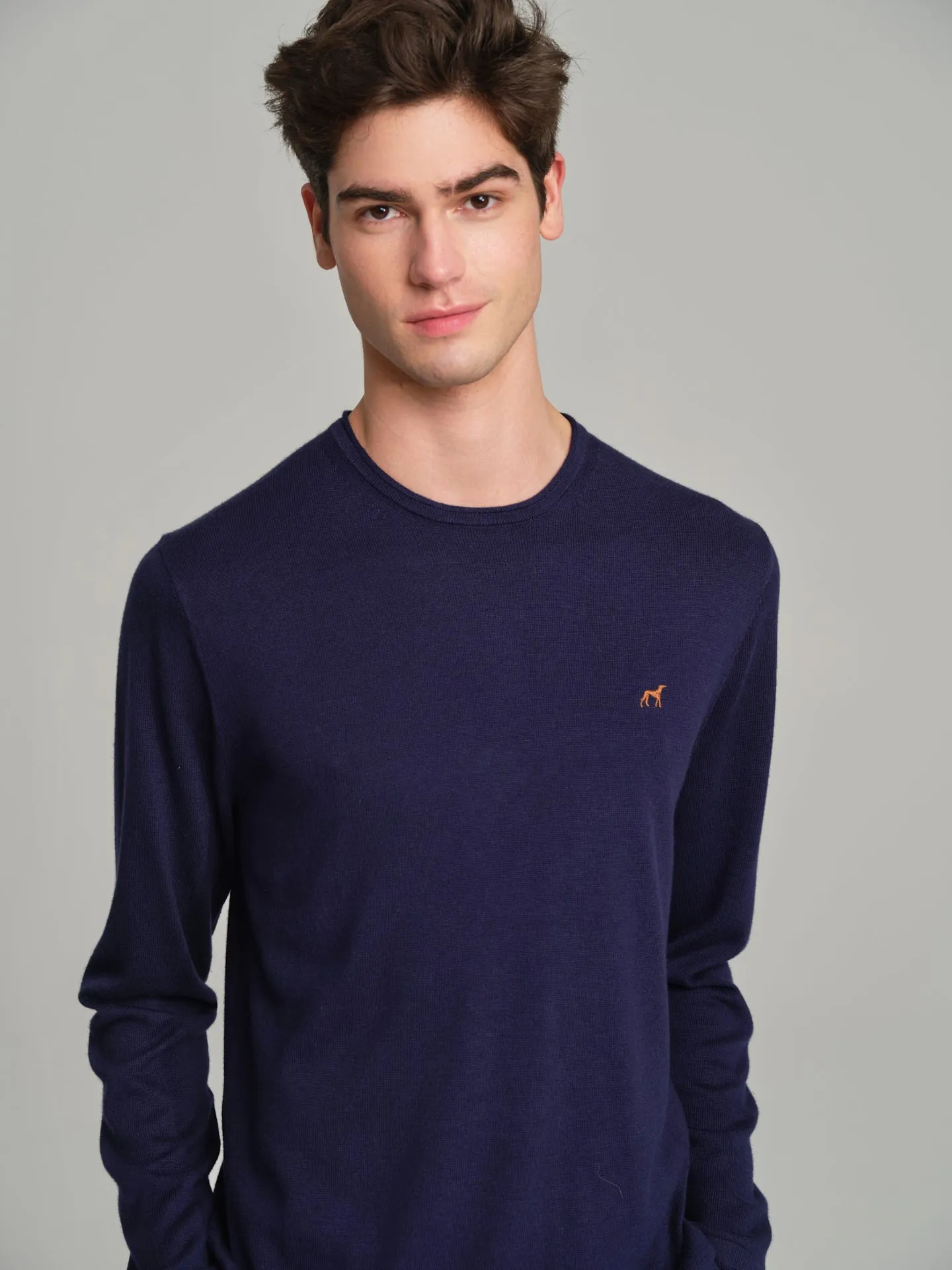 Long sleeve crew neck sweater