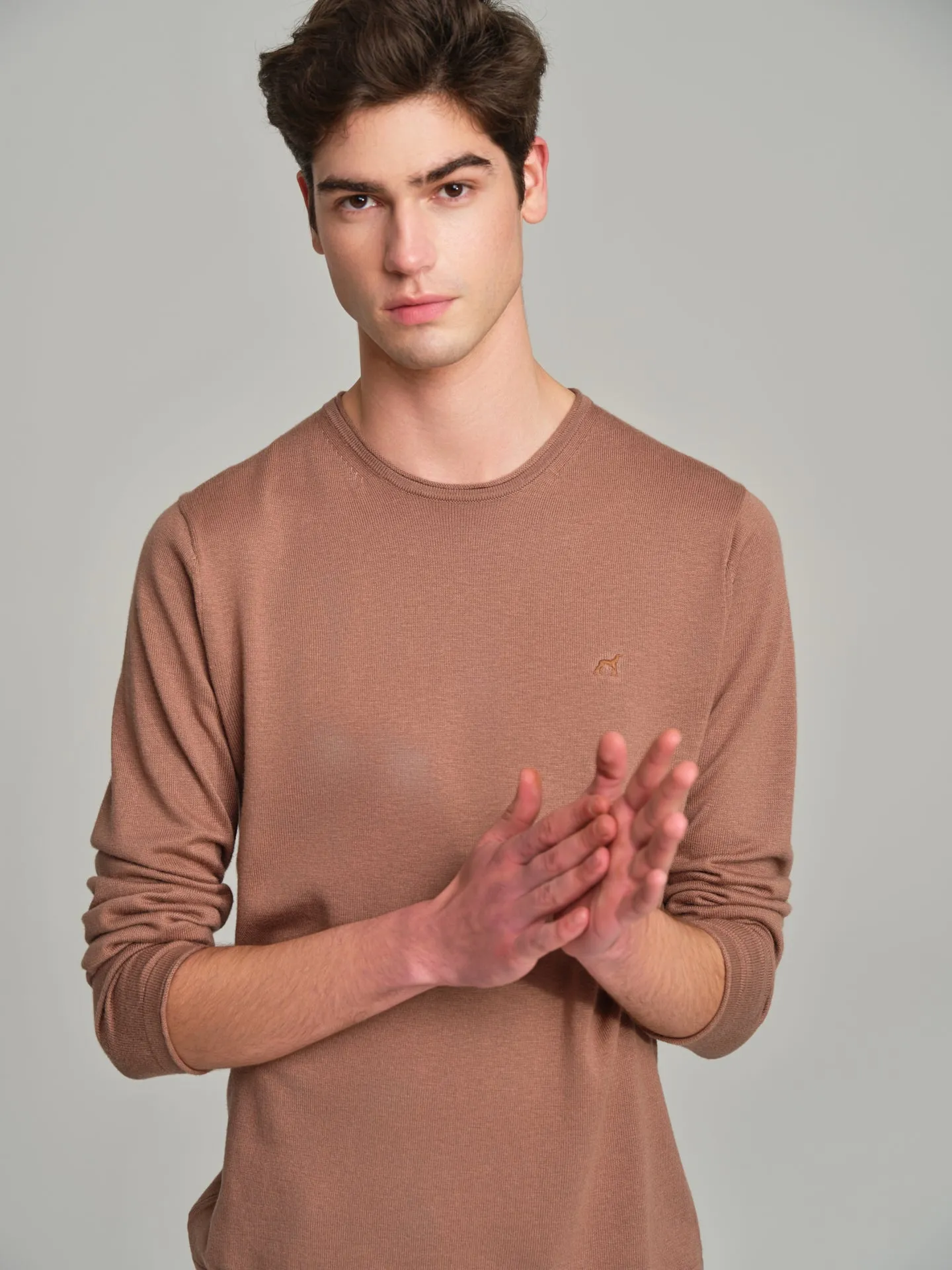 Long sleeve crew neck sweater