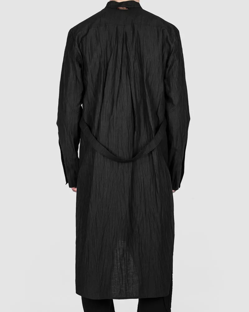 Long trench shirt black