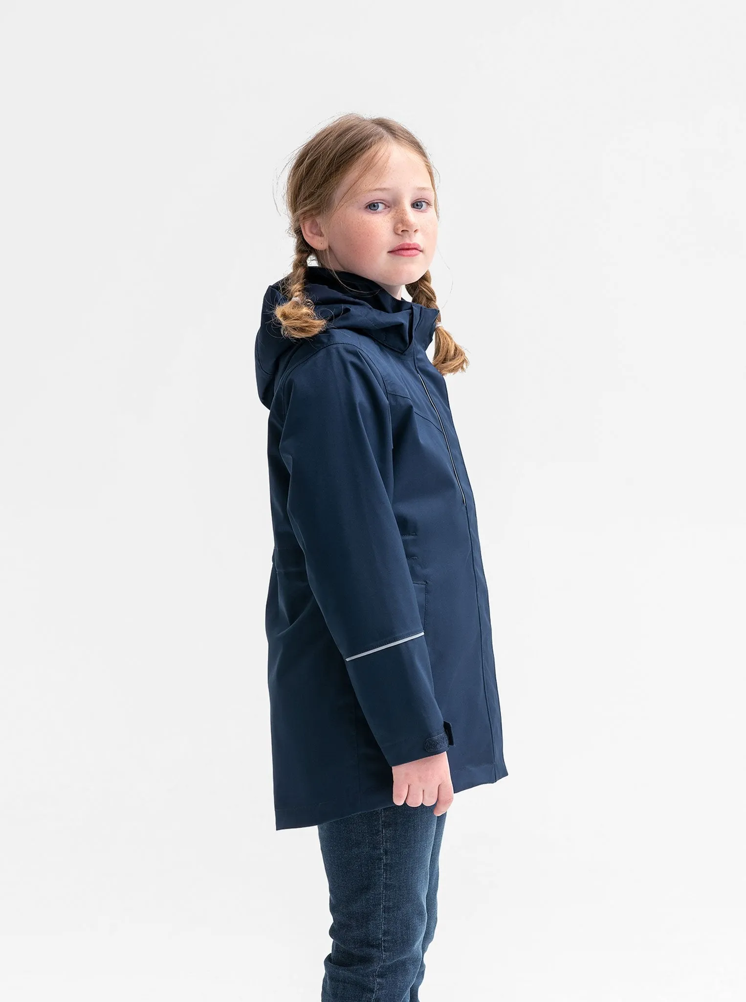 Longline Waterproof Kids Shell Jacket