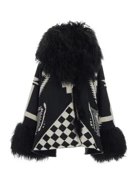 Los Ojos Shearling Cloak