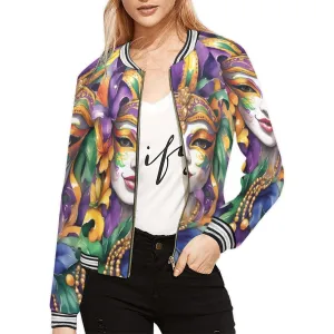 Mardi Gras awd442 Bomber Jacket for Women