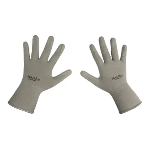 Martha Stewart MTS-GLVNP-SL-M Garden Gloves Three Pair Pack (Medium, Slate)