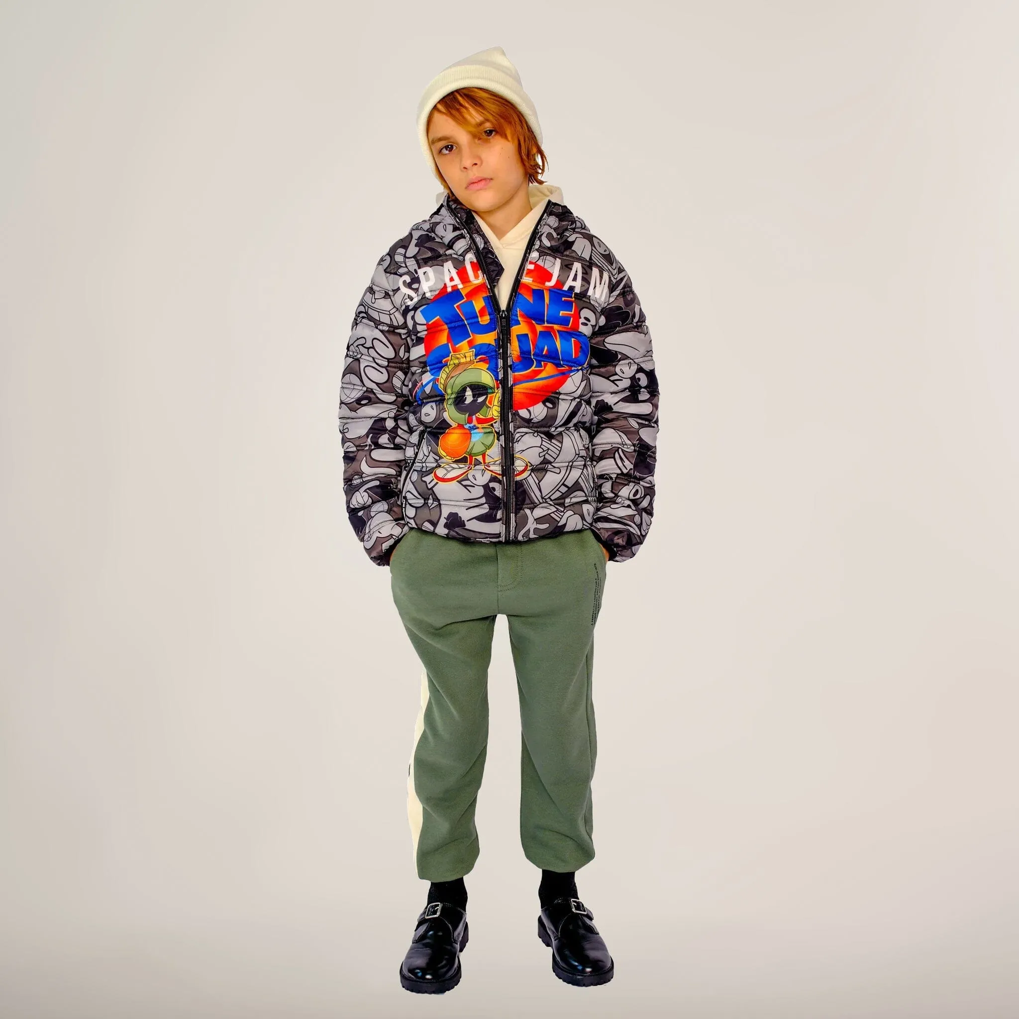 Members Only Boy's Packable Tune Squad Midweight Jacket