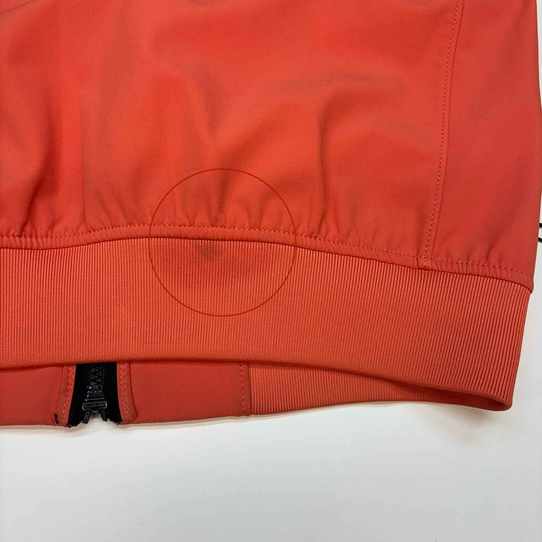 Men's Applique Logo Jacket Orange Size S