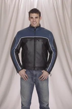 Mens Blue Racer Jacket