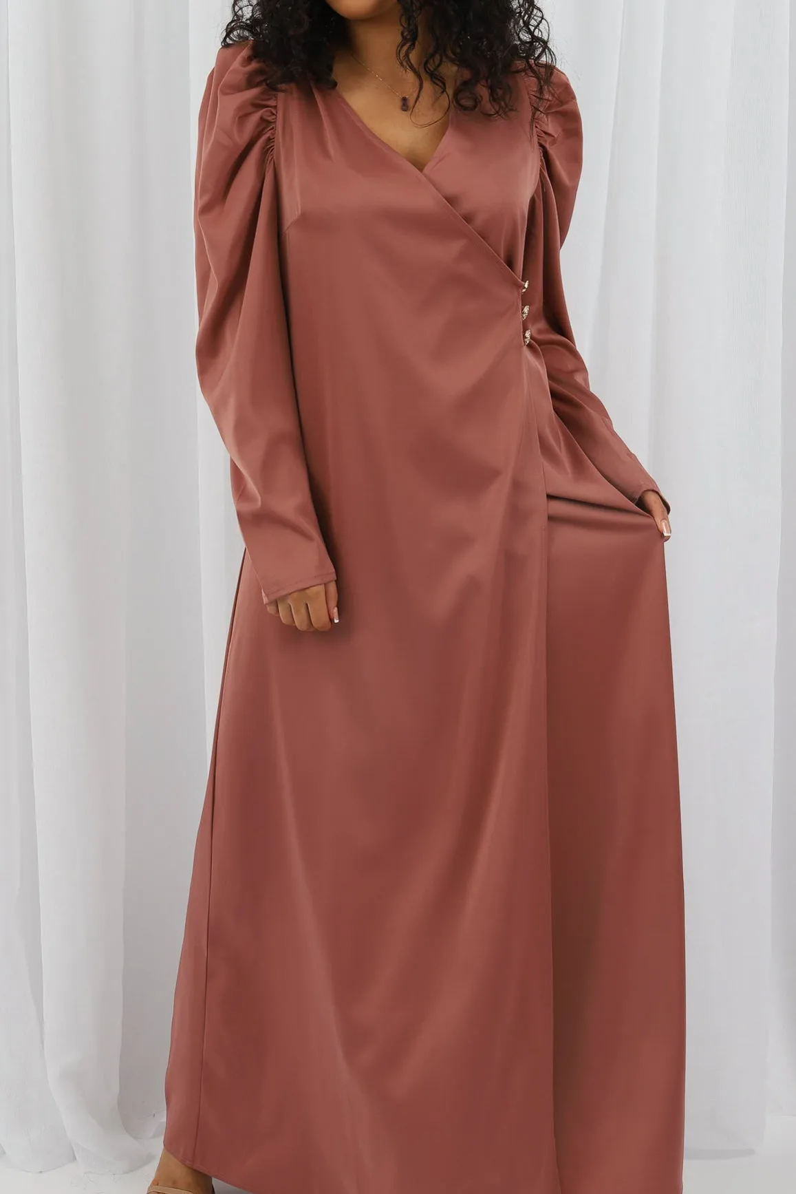 Myriam Wrap Detailed Dress