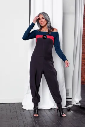 New England Patriots Color Block Jumpsuit