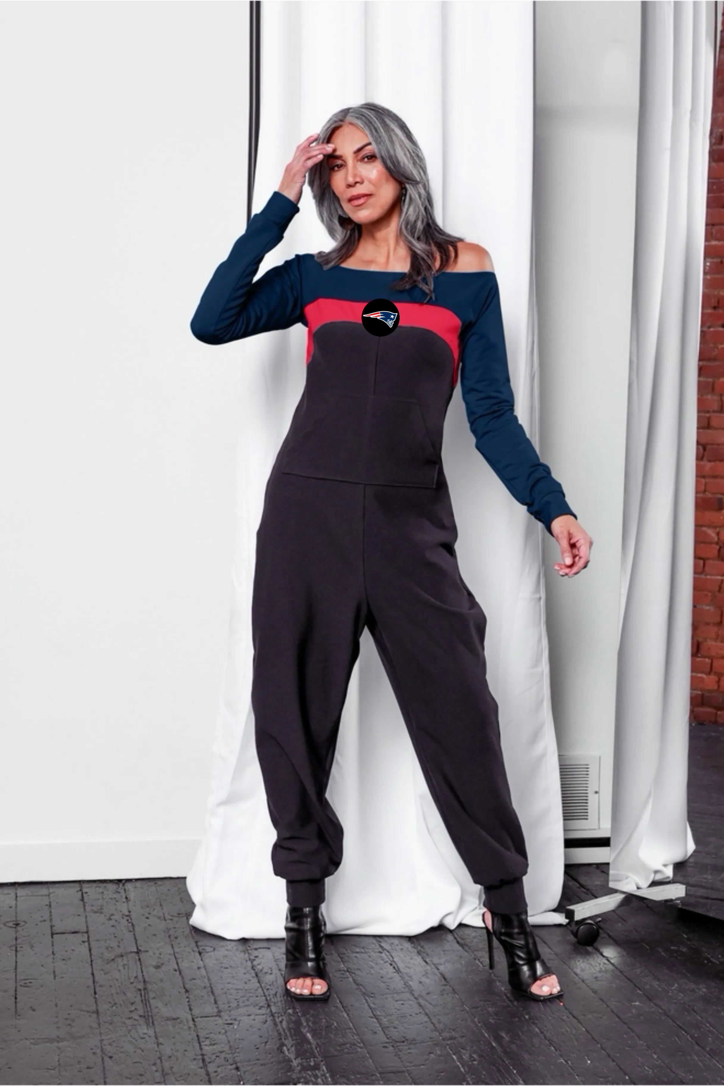 New England Patriots Color Block Jumpsuit