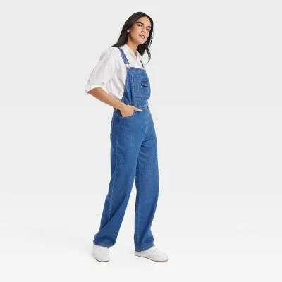 New - Women's 90's Baggy Jumpsuit - Universal Thread Medium Wash 10