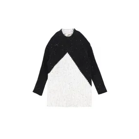 NOVE BLACK COLORBLOCK SWEATER