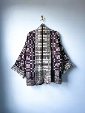 One-of-a-Kind: The Goodwin Guild Woven Coverlet Cocoon Coat (flexible sizing)