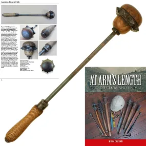 Original Austro-Hungarian WWI Mushroom Shaped Trench Raiding Club - Featured in Book At Arm's Length Page 31