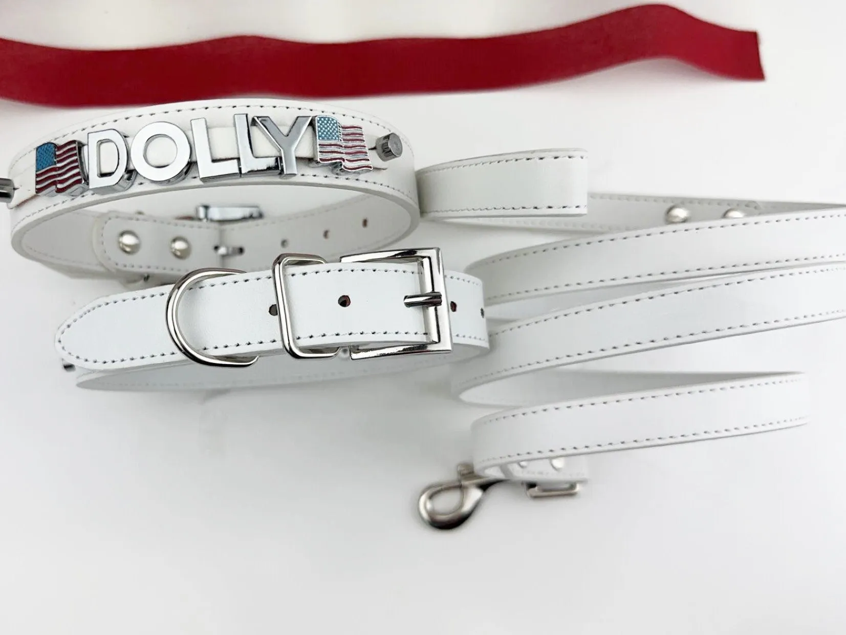 Patriotic Flag Personalized collar