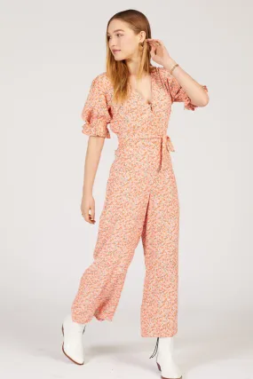 Pink Mathiola Floral Anka Jumpsuit