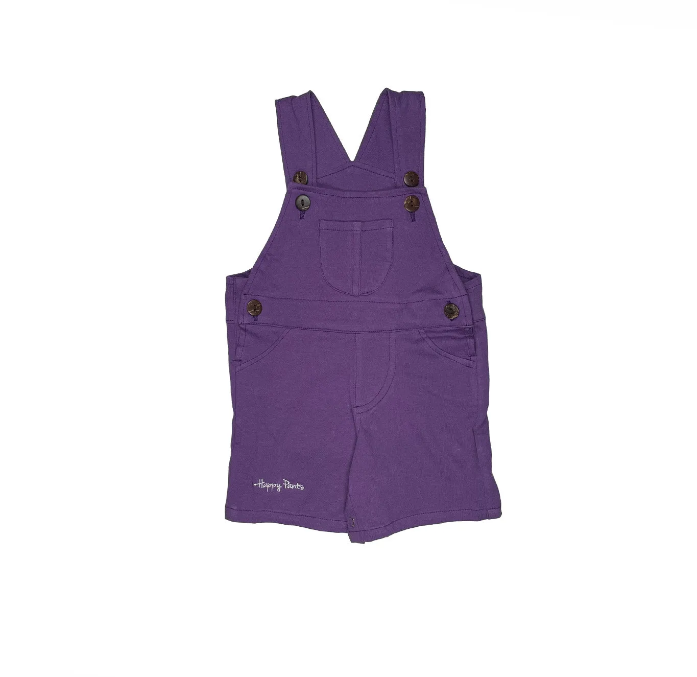 Plain Purple Short Overall for Boys