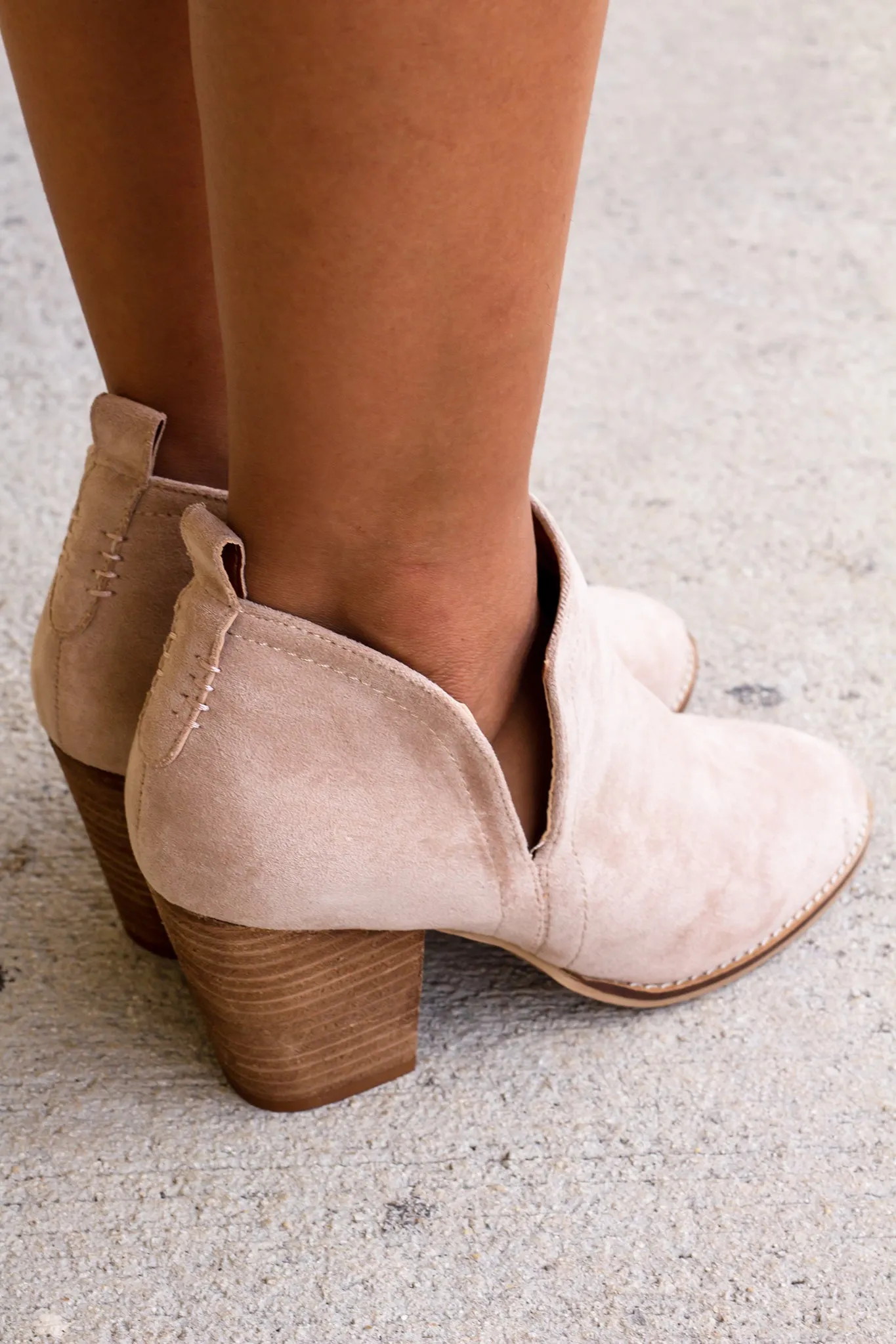 Priscilla Taupe Booties