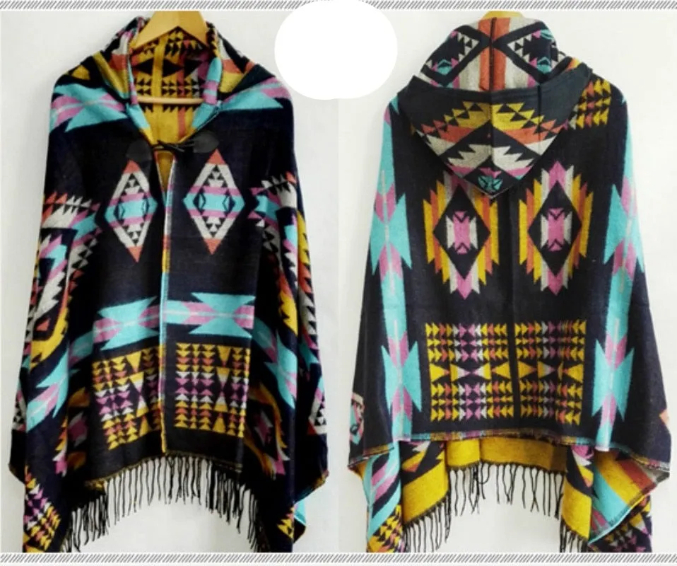 Psytrance Hooded Poncho