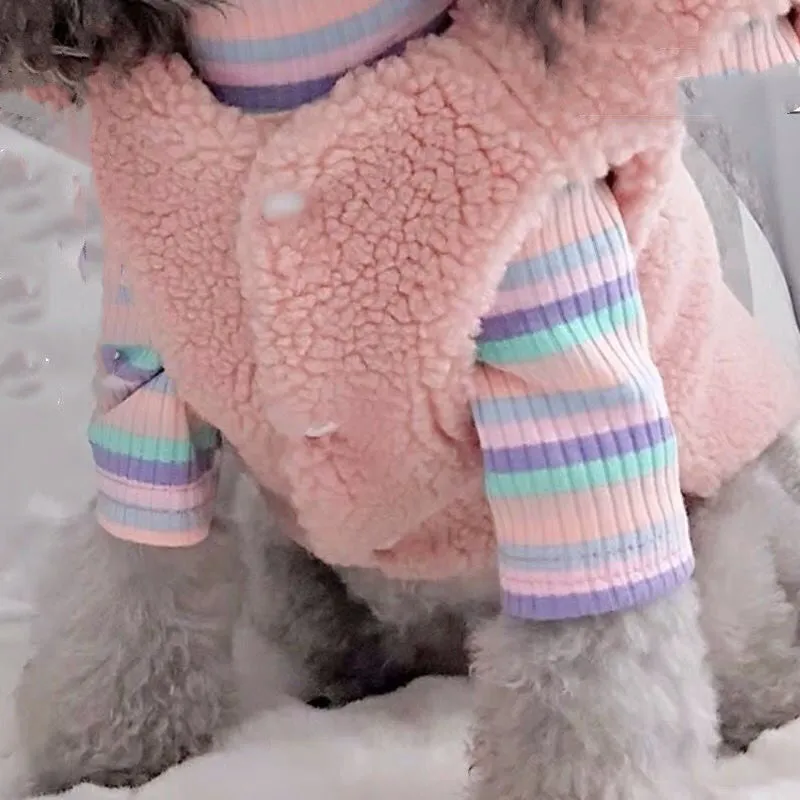 Puppy Dog Clothes Vest Cotton Coat Autumn And Winter