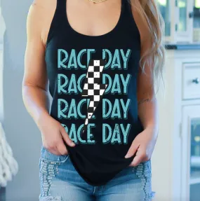 Race Day Bolt Tank (Blue)