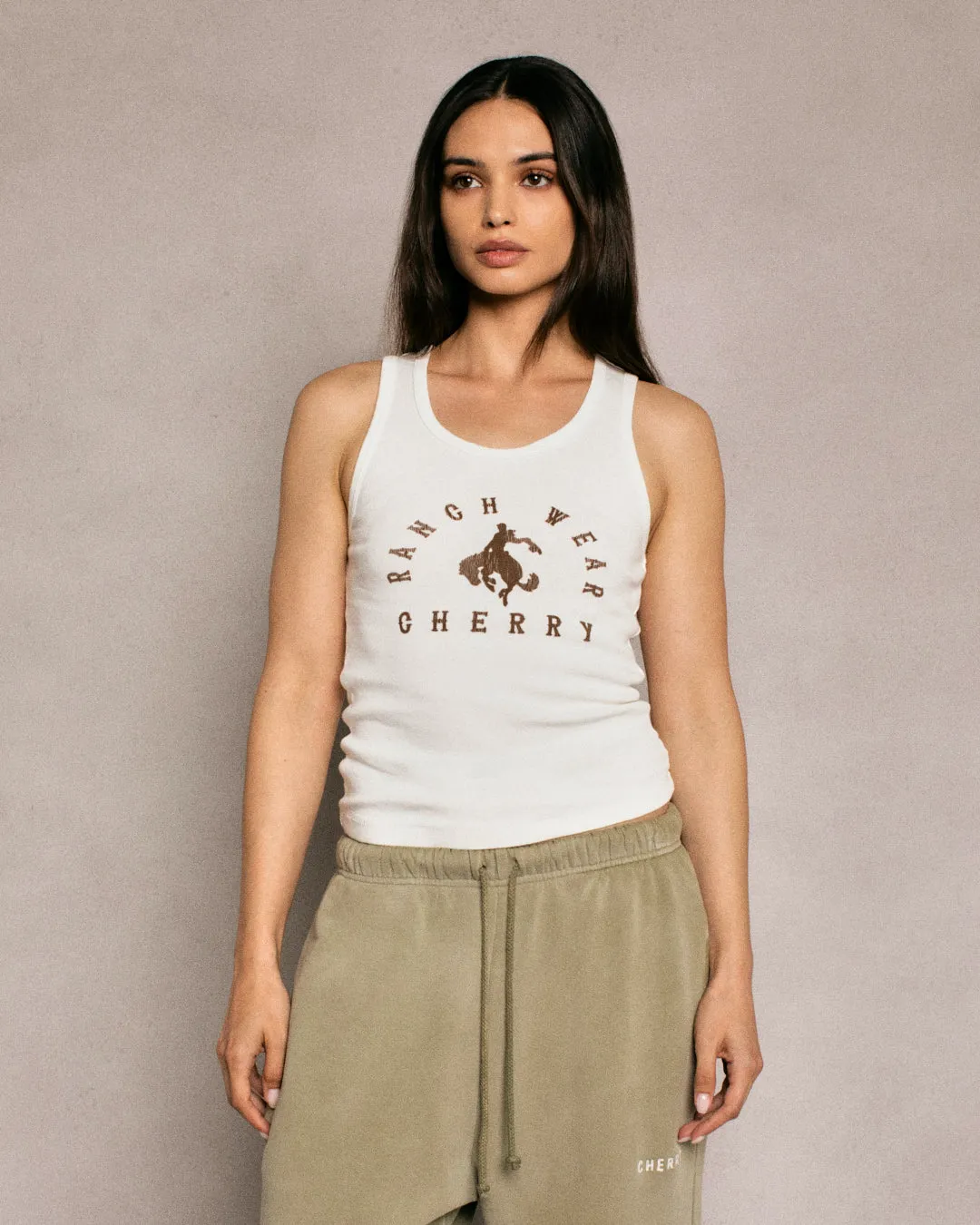 Ranch Wear Tank Top (Vintage White)