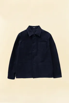 Rats French Work Jacket - Navy Moleskin