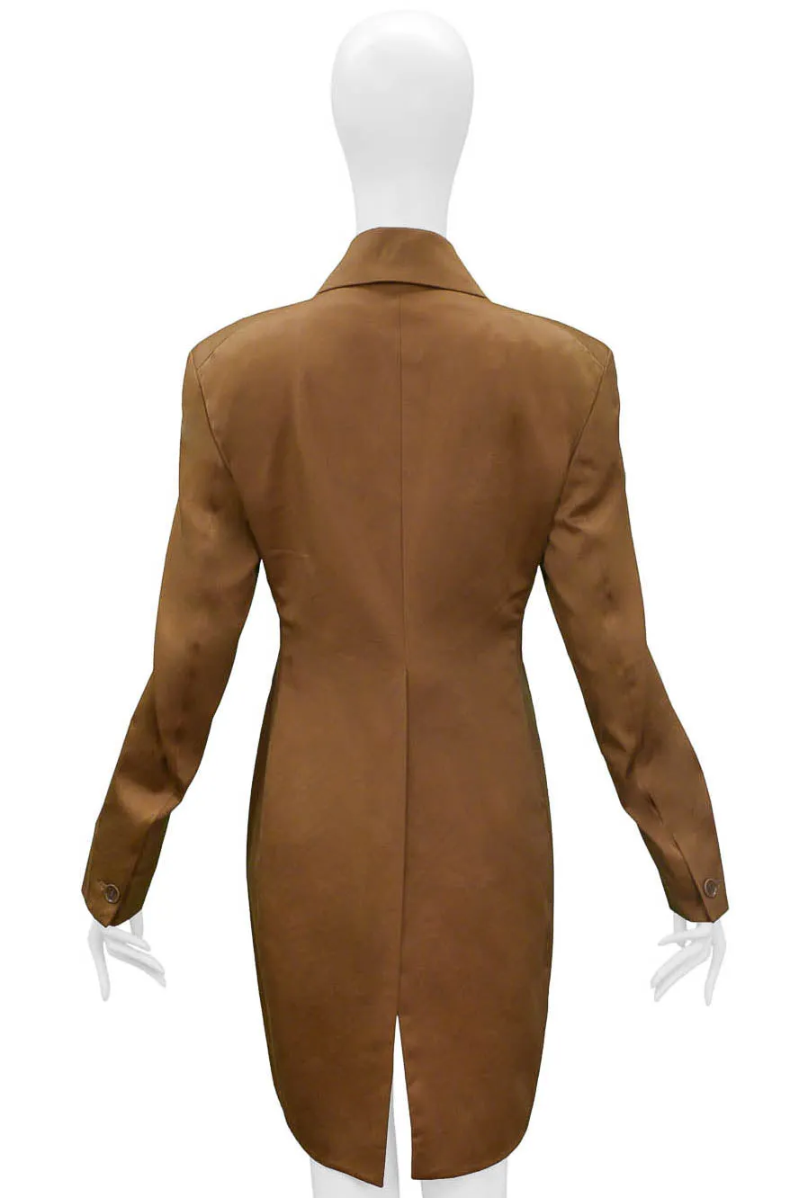 ROMEO GIGLI GOLD LONG RIDING COAT