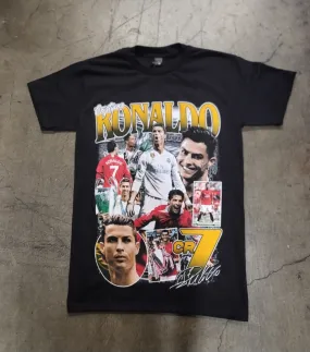 Ronaldo Men's Black T Shirt