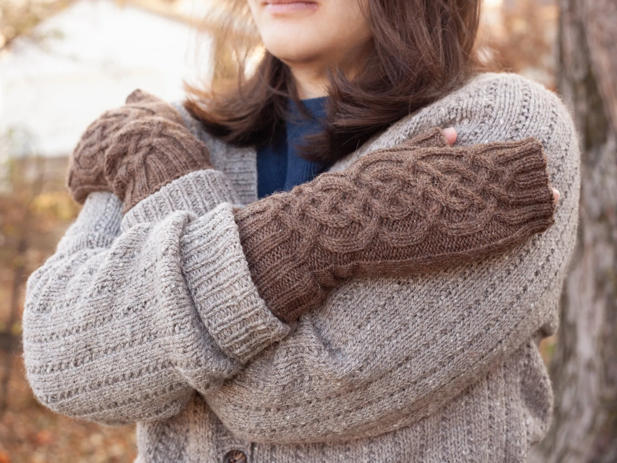 Rust Belt River Mitts <br/><small>knitting pattern</small>