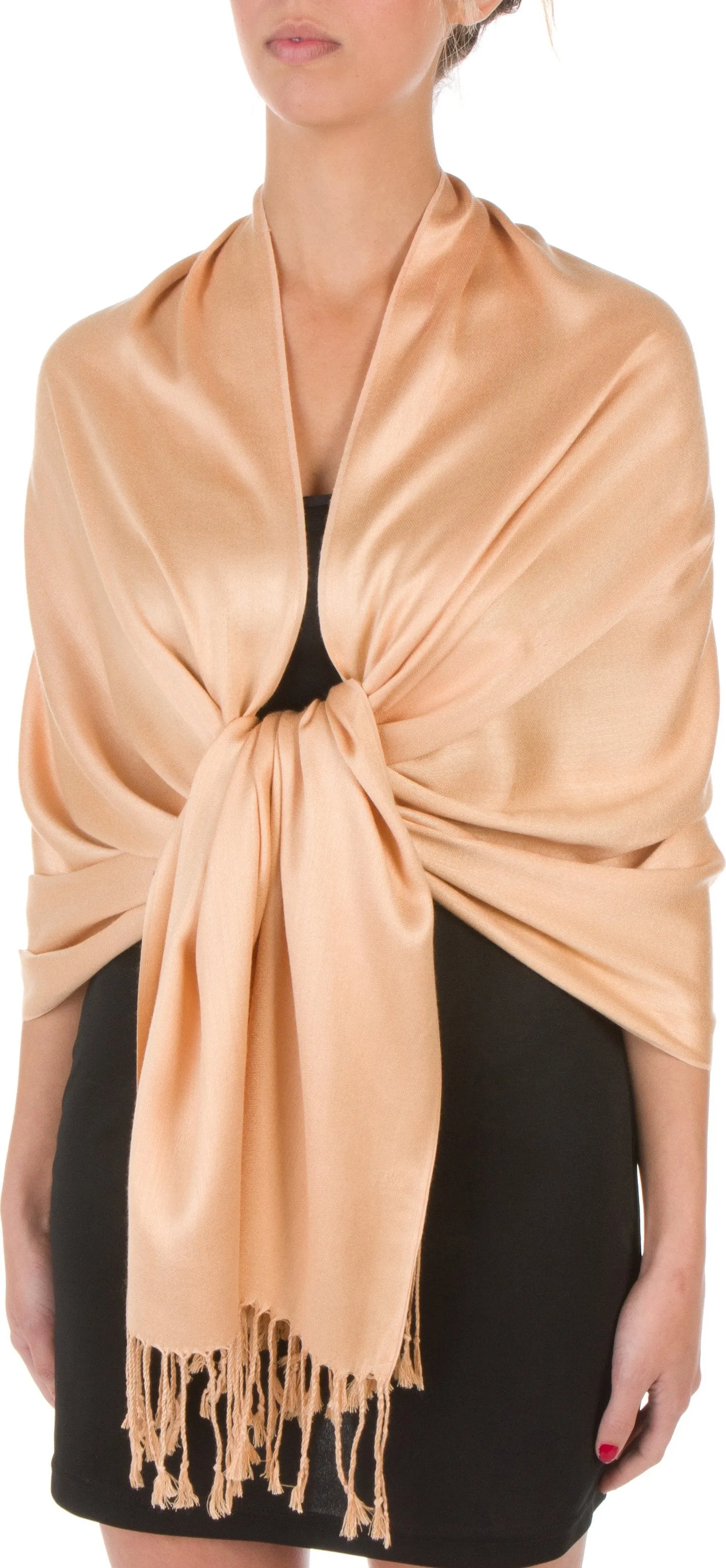 Sakkas 78" X 28" Rayon from Bamboo Soft Solid Pashmina Shawl / Wrap / Stole