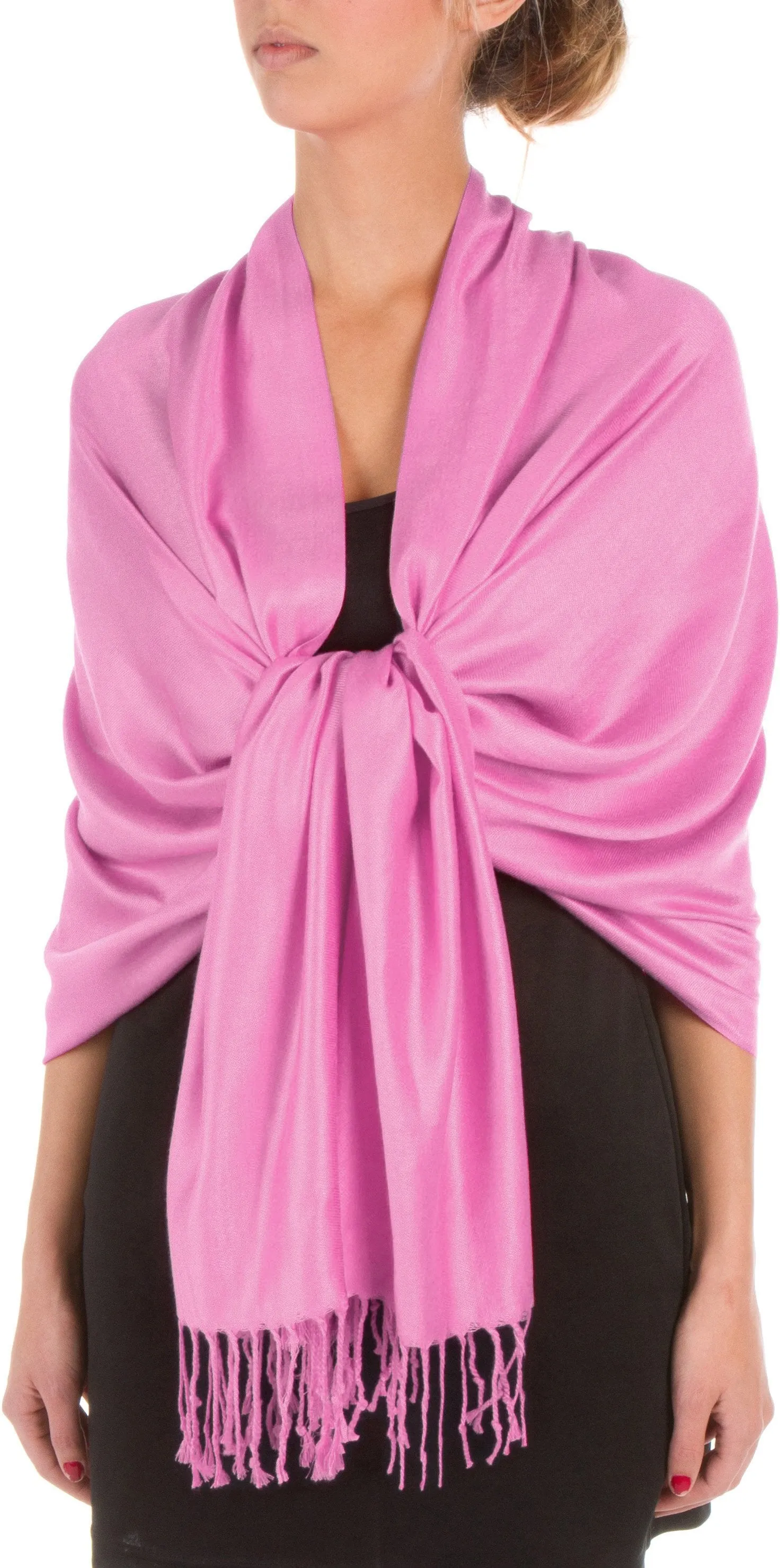 Sakkas 78" X 28" Rayon from Bamboo Soft Solid Pashmina Shawl / Wrap / Stole