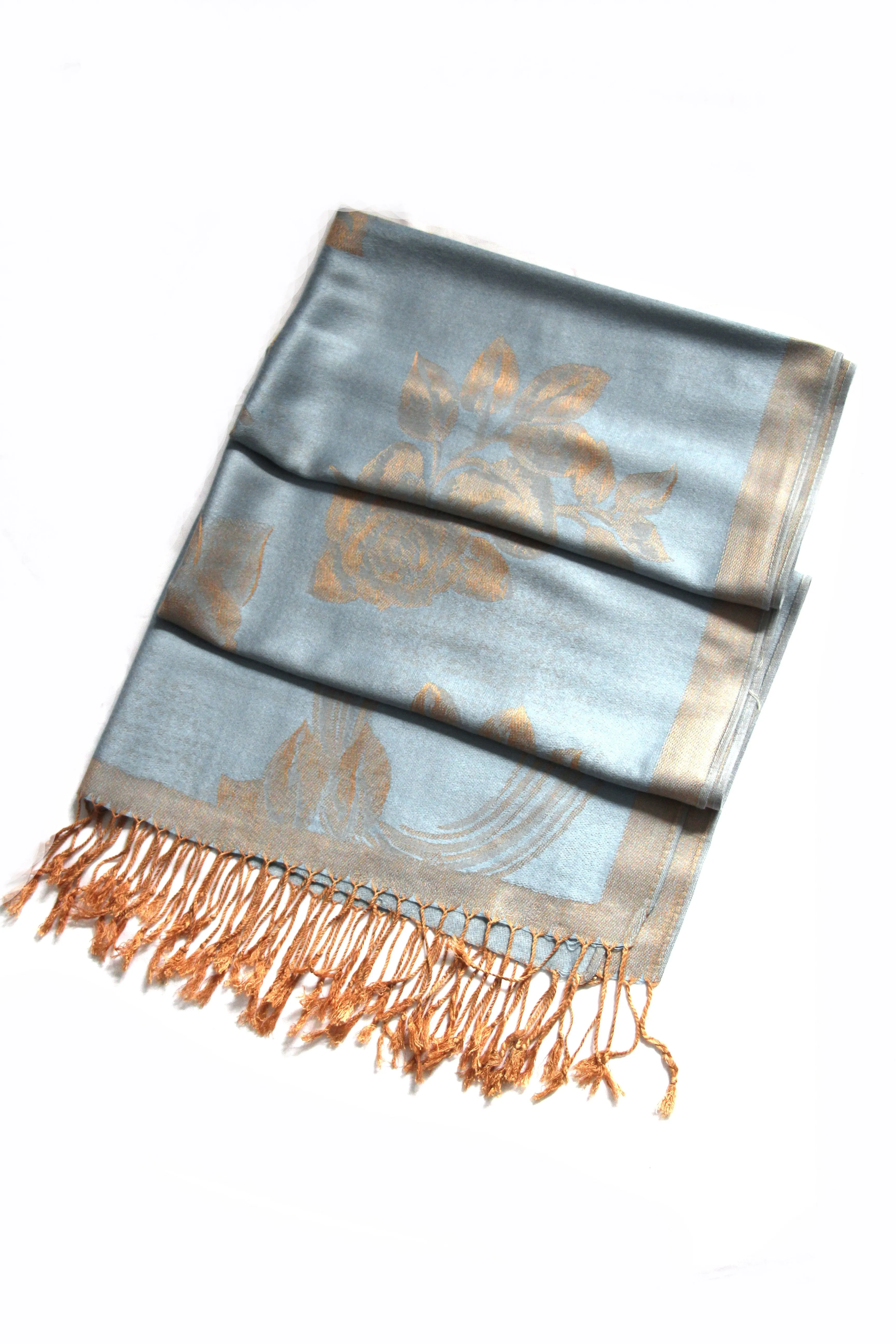 Sakkas Two Tone Rose Pashmina Scarf / Stole / Wrap