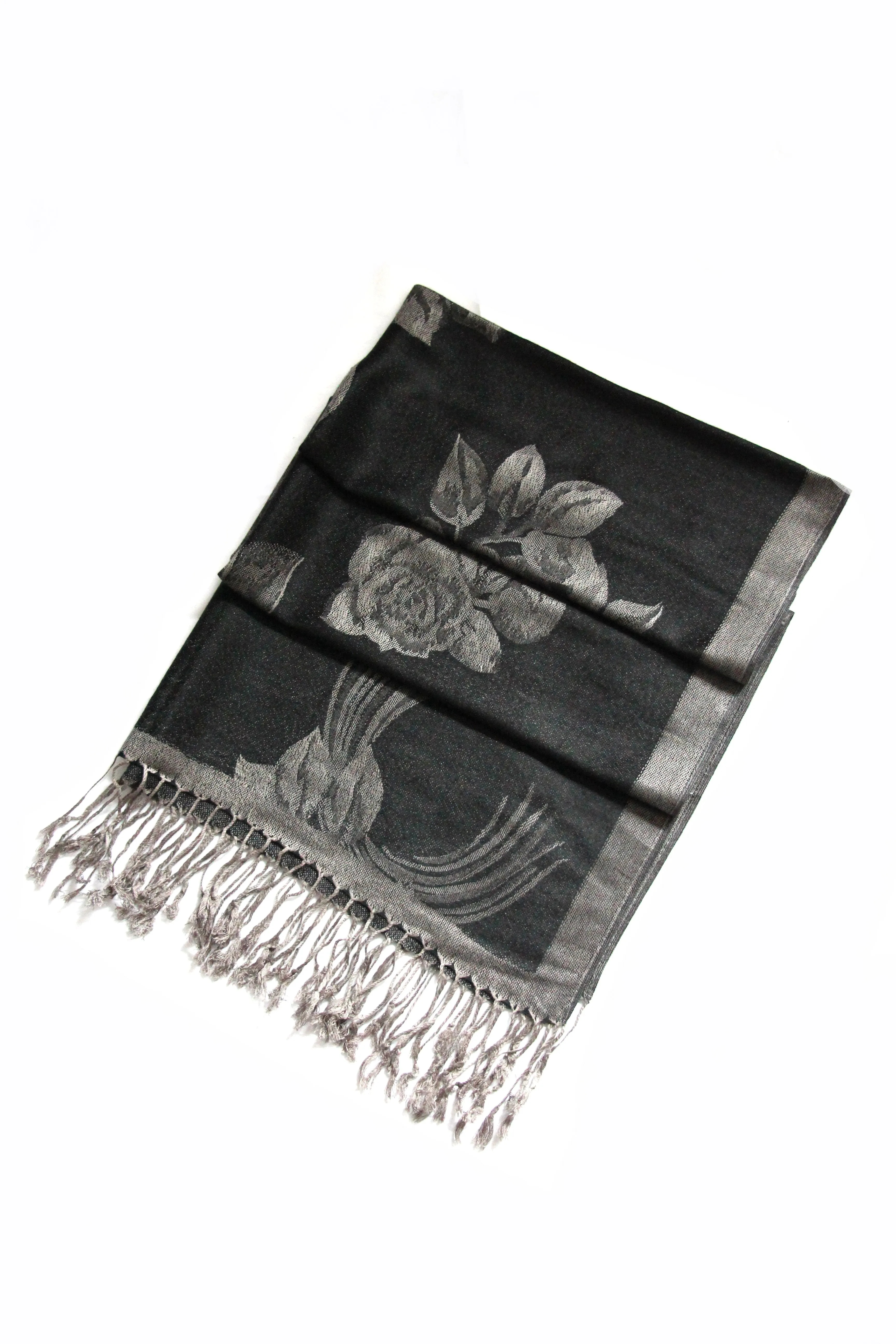 Sakkas Two Tone Rose Pashmina Scarf / Stole / Wrap