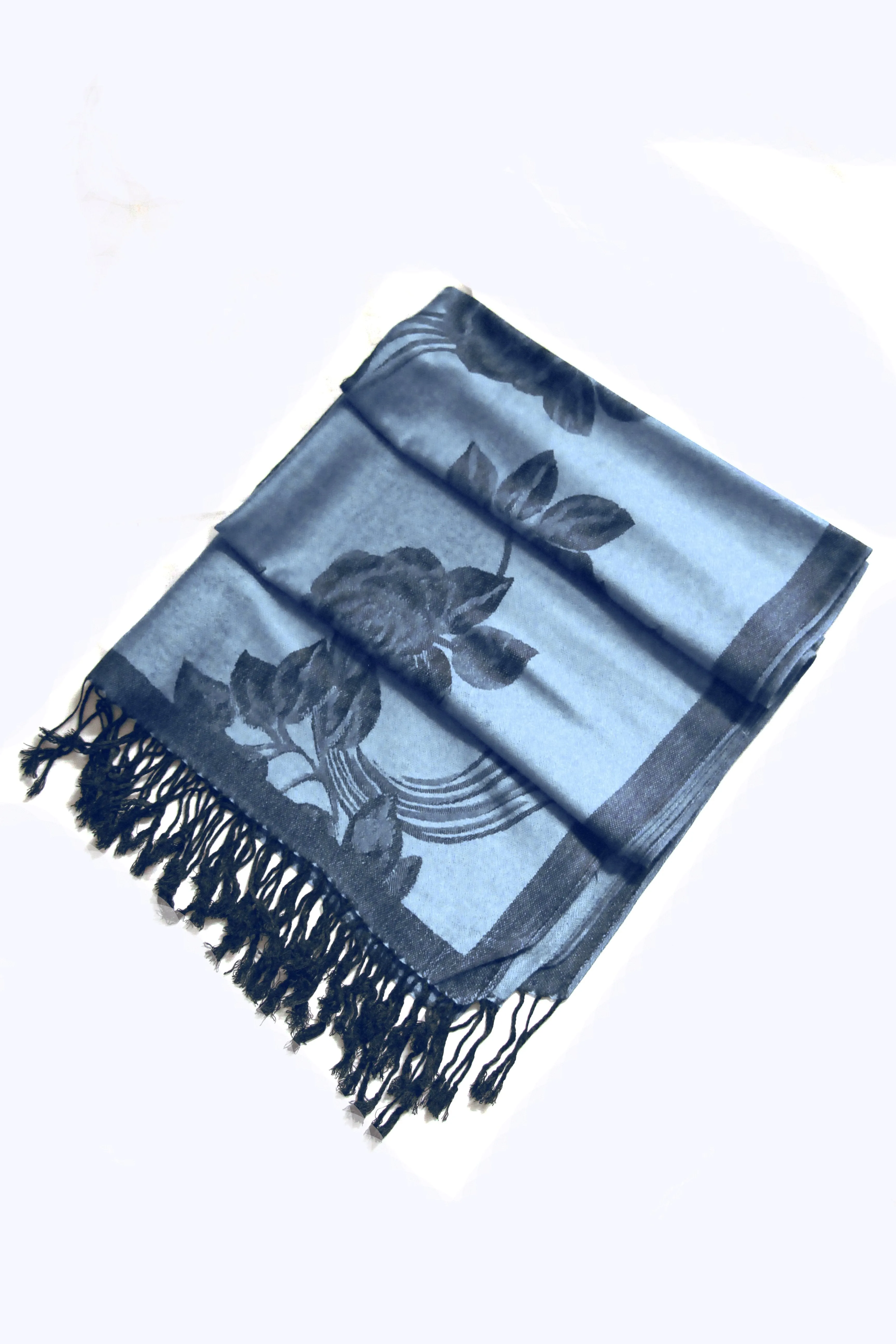 Sakkas Two Tone Rose Pashmina Scarf / Stole / Wrap