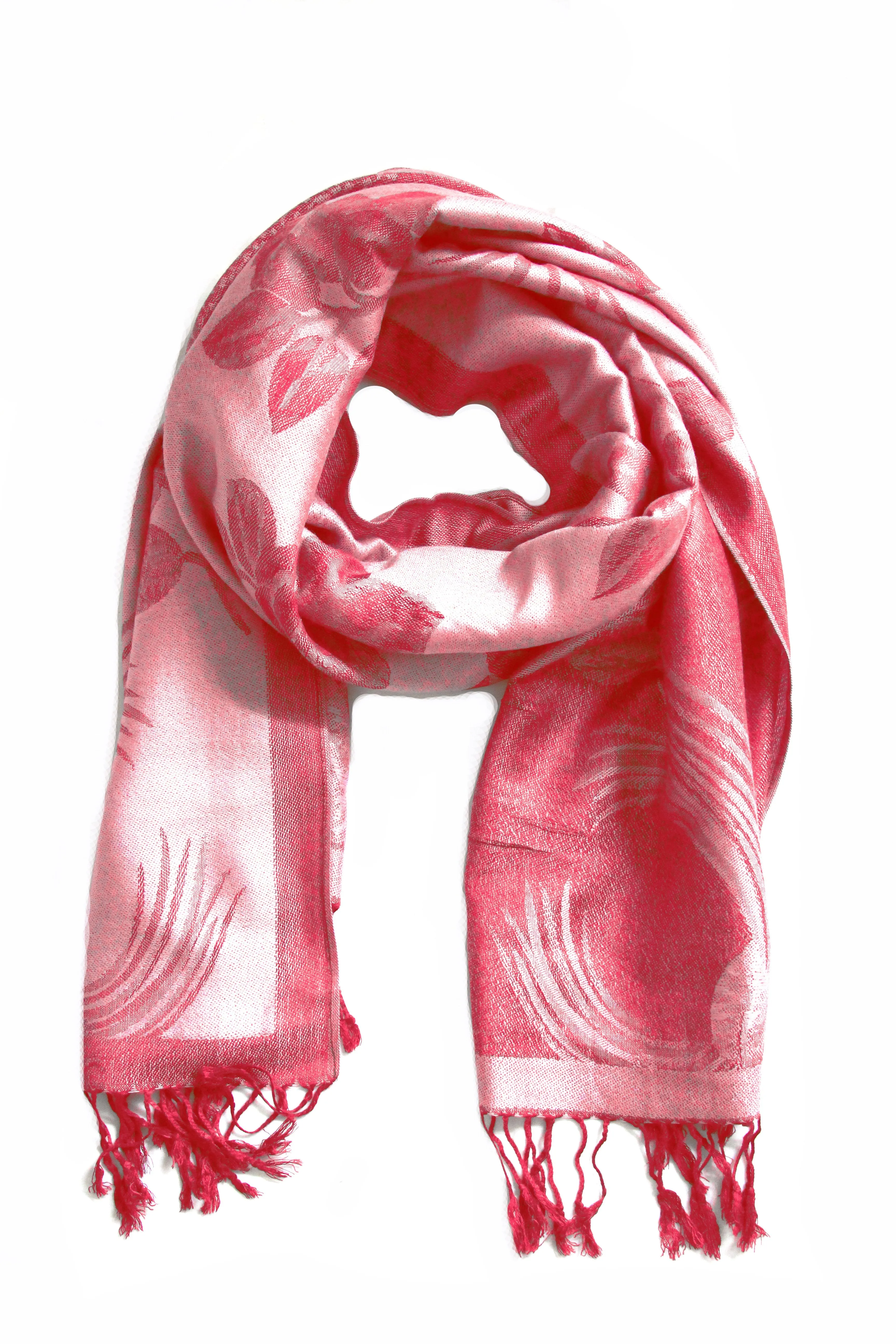 Sakkas Two Tone Rose Pashmina Scarf / Stole / Wrap